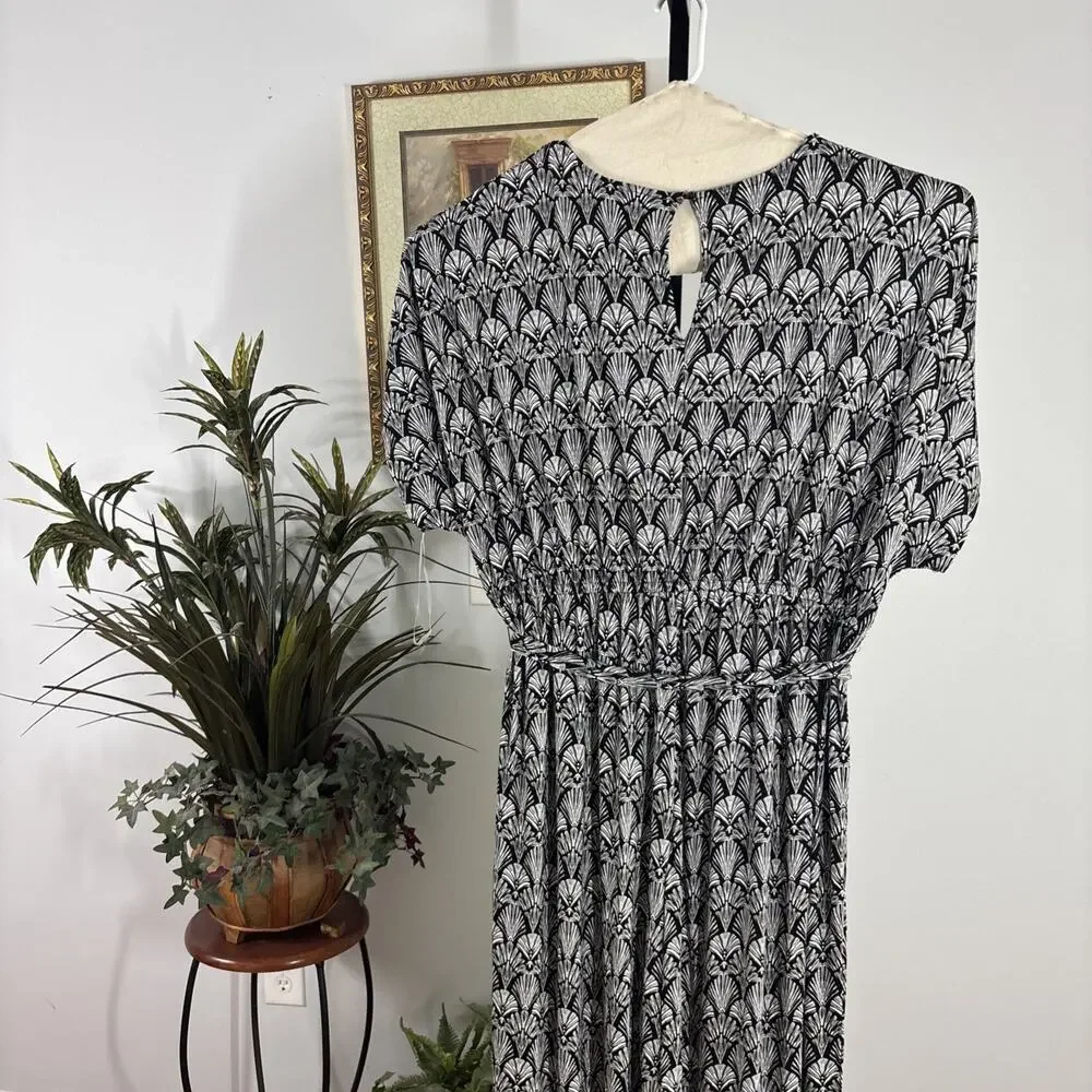 Lane Bryant Women Jumper Wide LegPlus 26-28 V-Neck Sleeveless Peasant Fairy Core - Picture 3 of 7